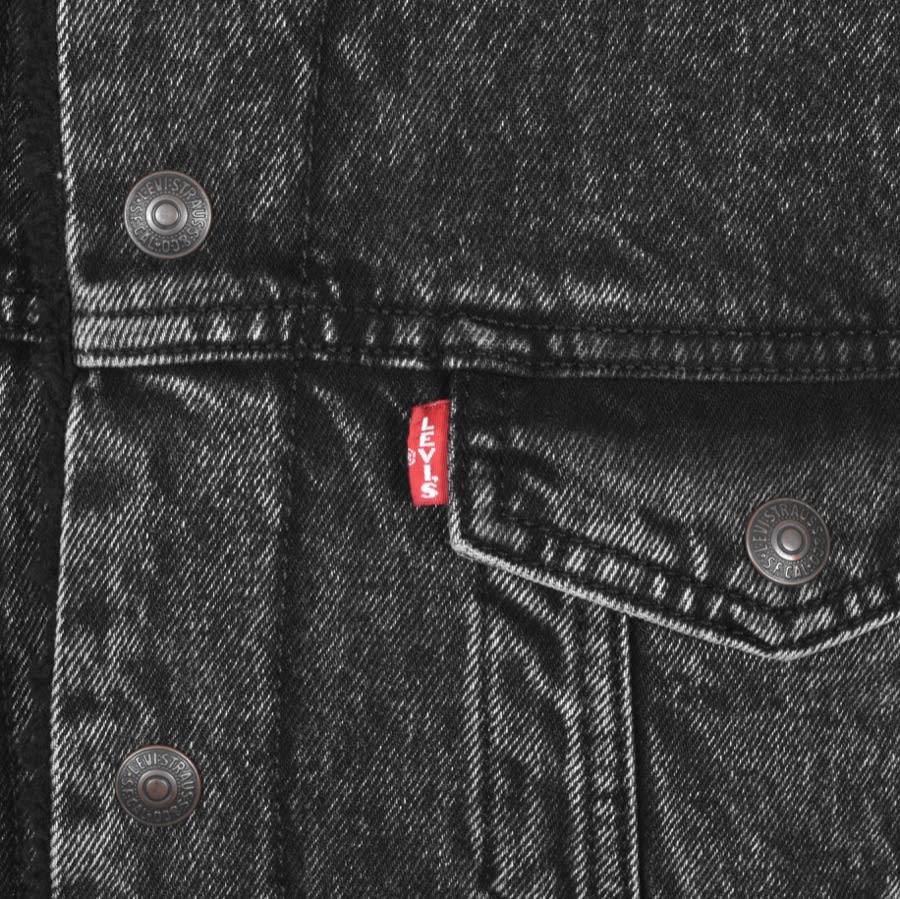 Alternative Image for ProductLevis Denim Sherpa Trucker Jacket Black3